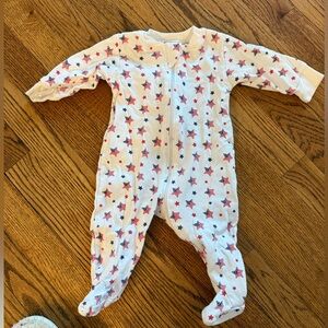 Kissy Kissy Patriotic Zip Onesie